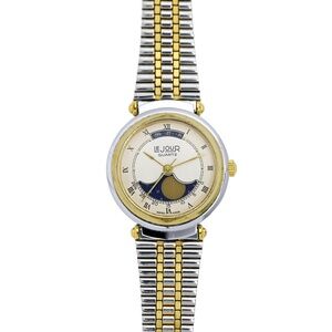 Lejour Ladies Moonphase Swiss Made Two Tone Vintage